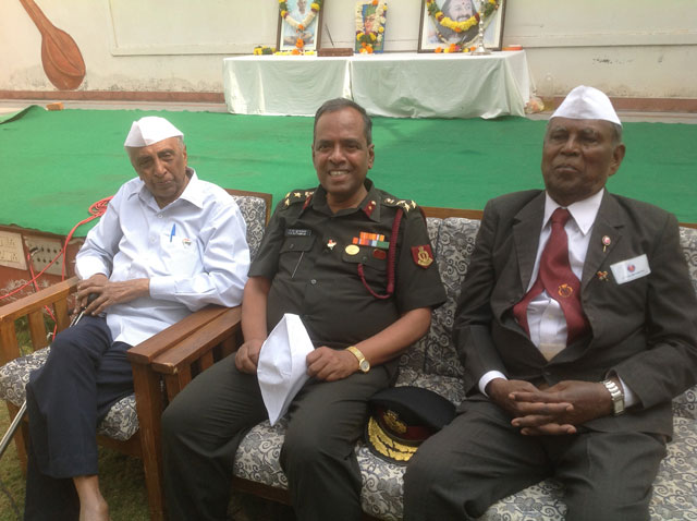 Republic Day Celebrations at SMILES. Brig. Sukhthankar ,Col. B. R. Chetty and Sri. Gowra Venkata Ratnam - settlor of SMILES trust participated in hoisting of National Flag.
