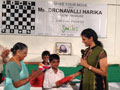 CHESS SIMUL with Ms. Harika Dronavalli,
Arjun Awardee and Grandmaster organized at SMILES